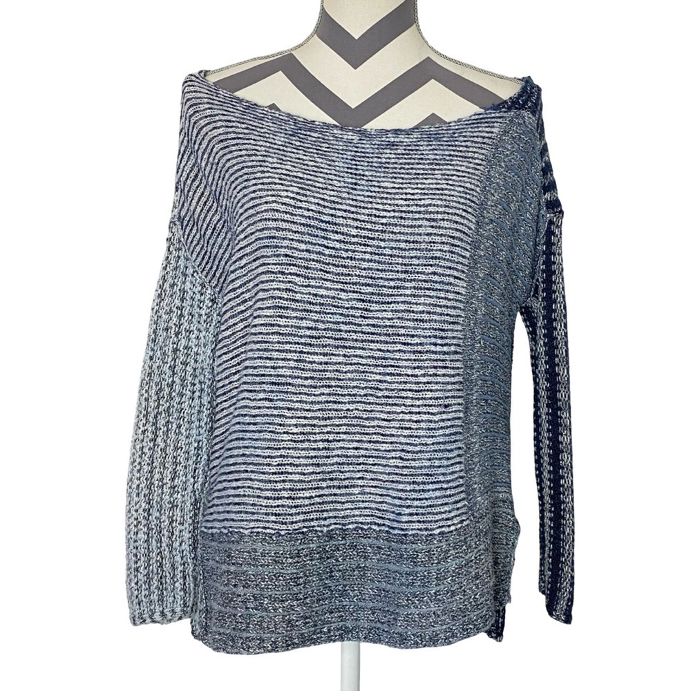Free People Off The Shoulder Sweater Womens Size Small I’m Cool With Stripes